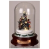 Sapin musical, lumineux et chanteurs sous cloche