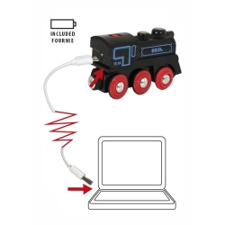 Locomotive rechargeable USB