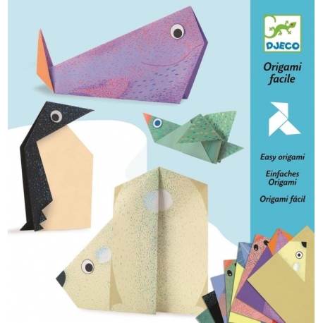 Origami facile Les animaux polaires