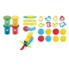 Pâte à modeler 4pots 21outils