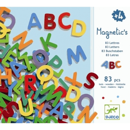 Jeu magnétique 83 petites lettres majuscules