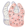 Pack de 2 bavoirs plastifiés avec poche - Happy fruits Cerise