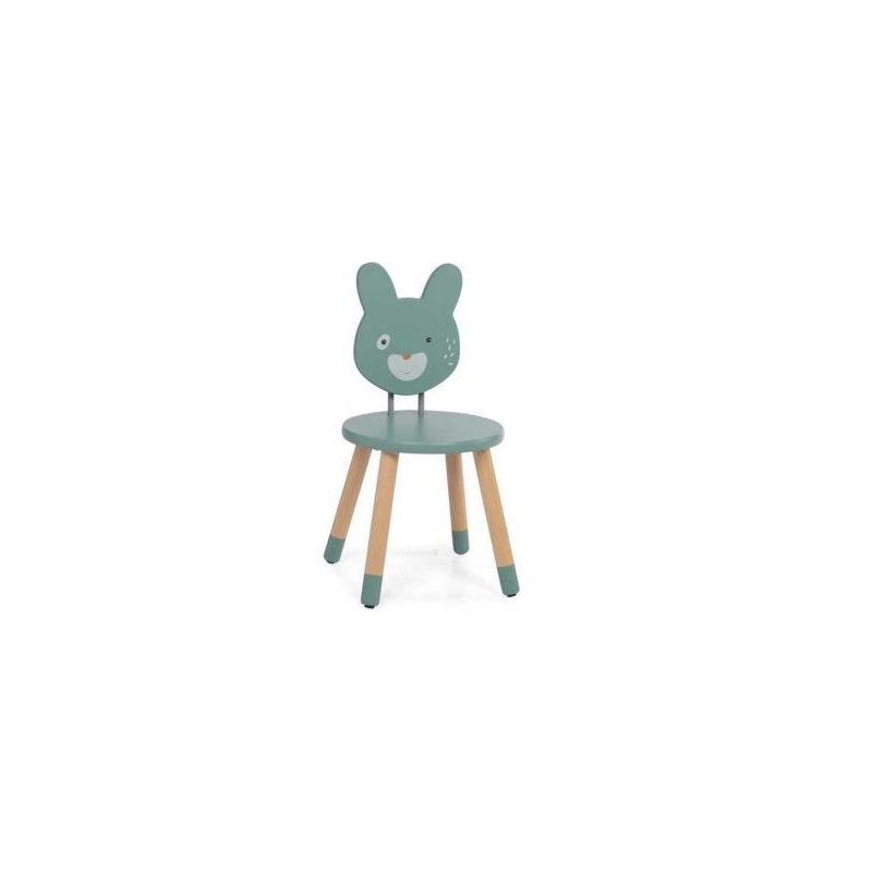 Trois petits lapins - Chaise sauge