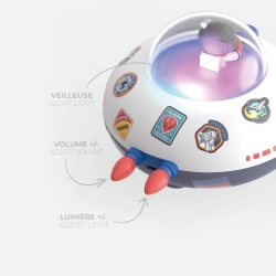 Cosmo Bubbly - Enceinte et veilleuse de l'espace