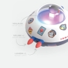 Cosmo Bubbly - Enceinte et veilleuse de l'espace