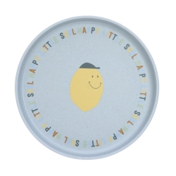 Assiette en cellulose - Happy fruits Citron