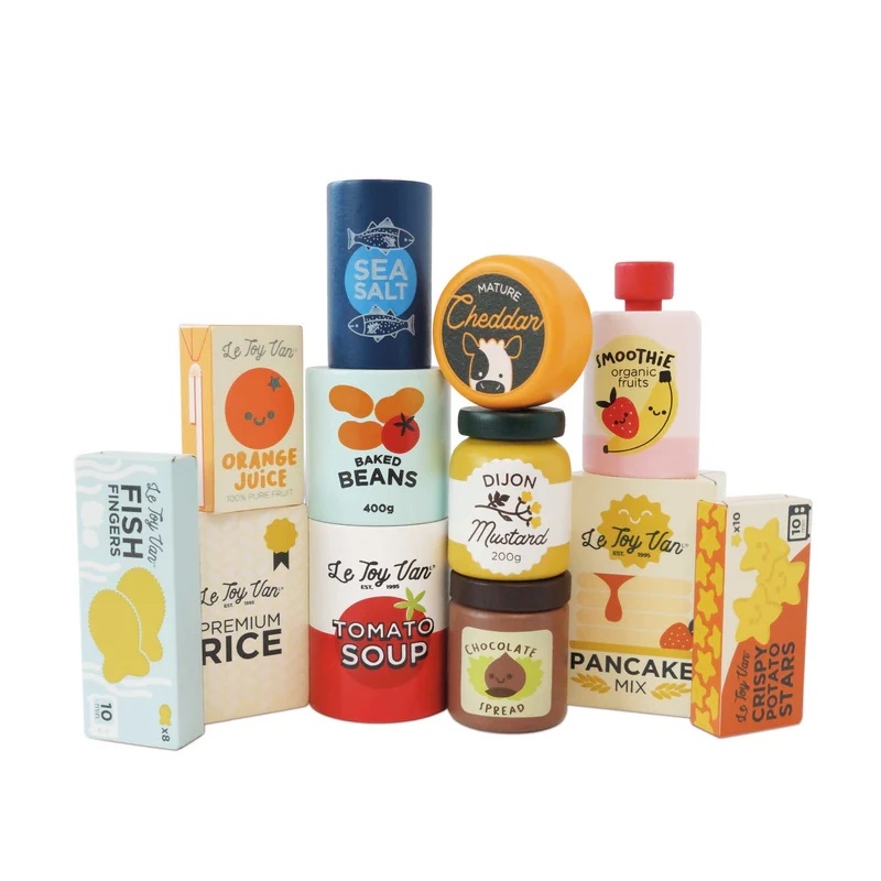 Set d'épicerie en bois