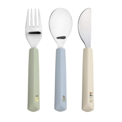 Couverts en silicone - Happy fruits Citron
