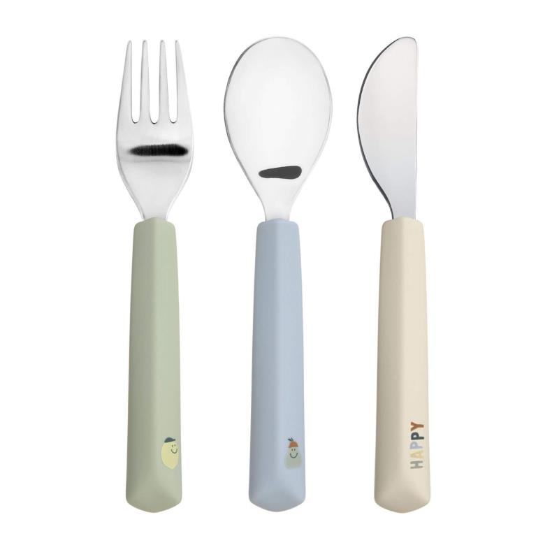Couverts en silicone - Happy fruits Citron
