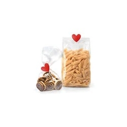 Set de 4 clips de fermeture pour sachets - Coeur