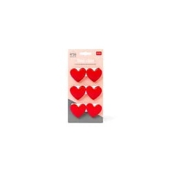 Set de 4 clips de fermeture pour sachets - Coeur
