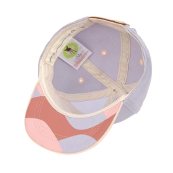 Little gang - Casquette cerise lilas pêche 1-2 ans