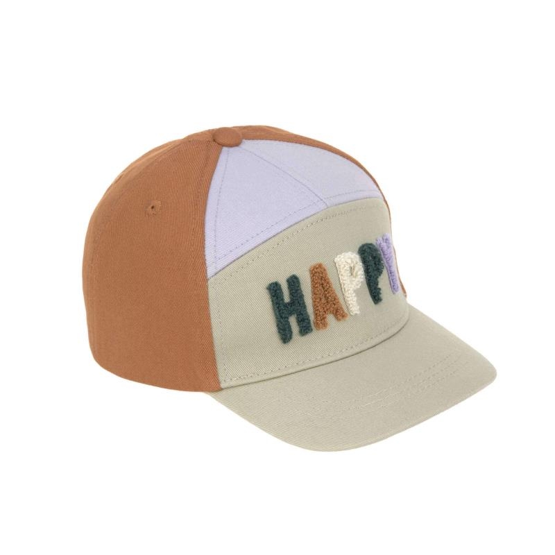 Little gang - Casquette happy caramel kaki 2- 6 ans
