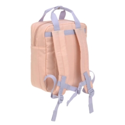 Little Gang - Mini sac à dos carré Cerise pêche