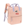 Little Gang - Mini sac à dos carré Cerise pêche