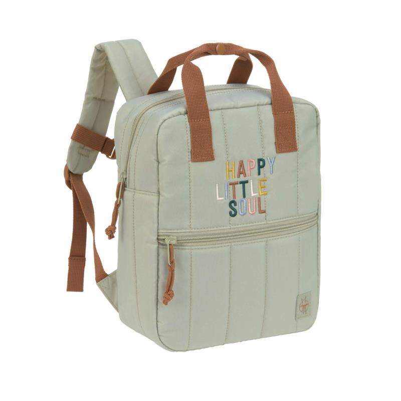 Little Gang - Mini sac à dos carré kaki
