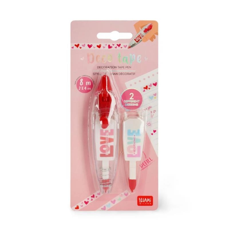 Stylo de ruban décoratif - Coeurs