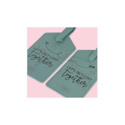Set de 2 étiquettes de bagage