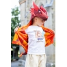 Déguisement - Cape tunique dragon rouge 5/6  ans