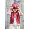 Déguisement - Cape tunique dragon rouge 5/6  ans