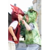 Déguisement - Cape tunique dino vert 5/6  ans