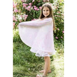Déguisement - Cape virevoltante à sequins rose 4/6 ans