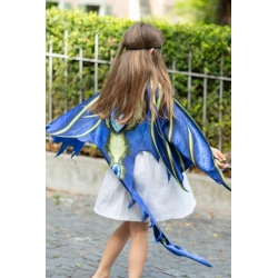 Déguisement - Cape en tissu Dragon bleu