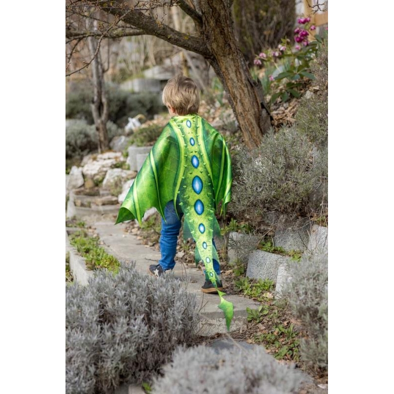 Déguisement - Cape en tissu Dragon vert