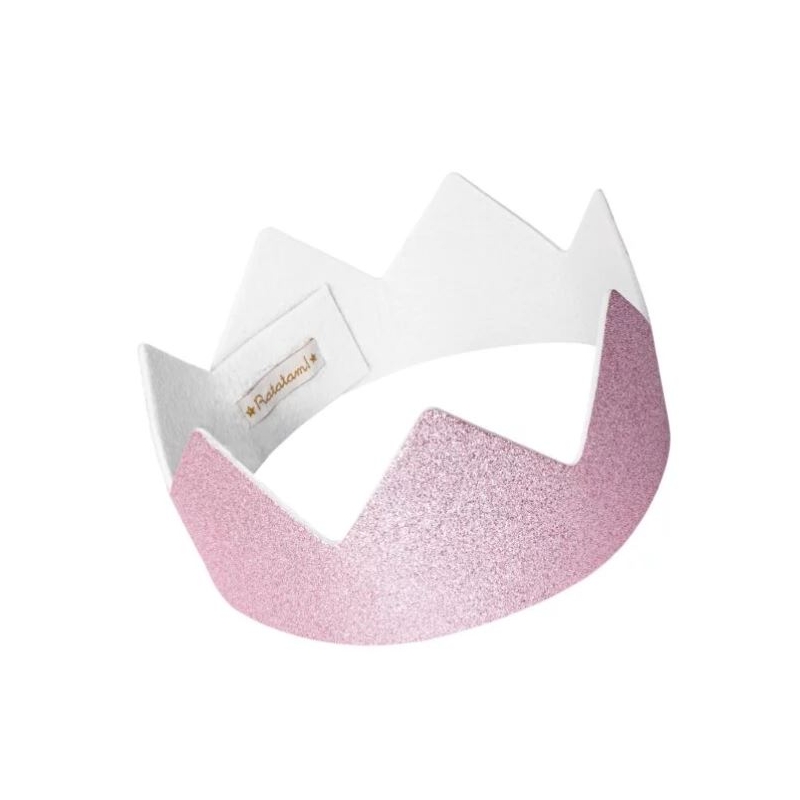 Ratatam -  Couronne rose à paillettes