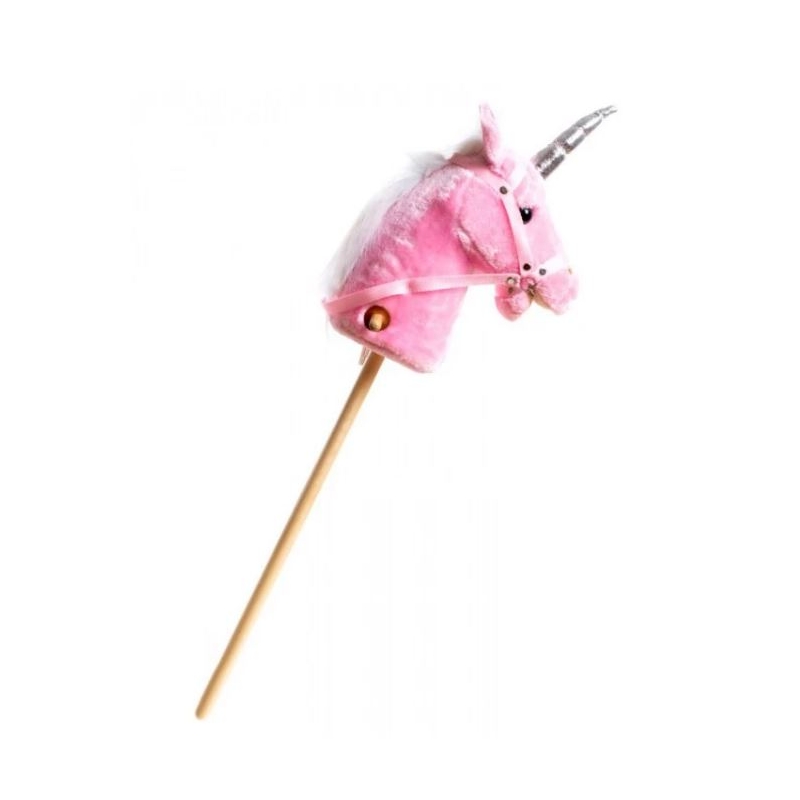 Licorne sur bâton sonore - Rose