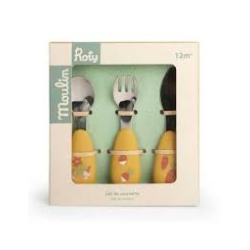 Set de couverts en silicone - Trois petits lapins