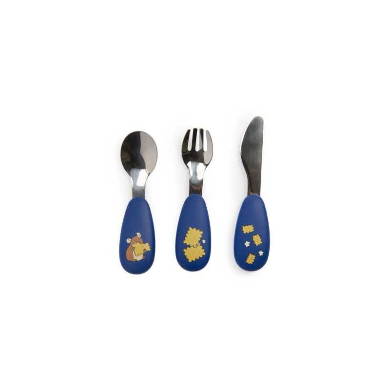 Set de couverts en silicone - Puce et Pilou