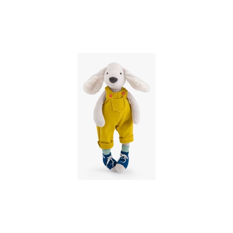 Puce et Pilou - Poupée chien Pilou jaune