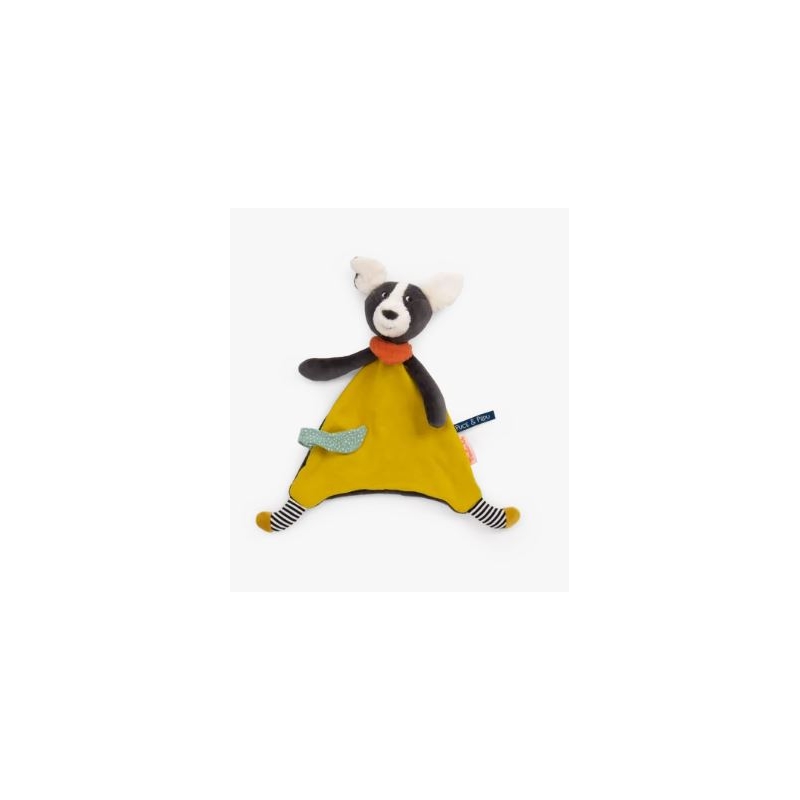 Puce et Pilou - Doudou Puce jaune