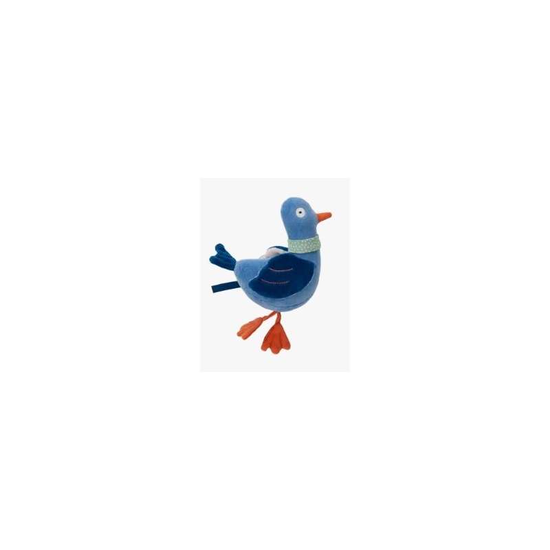 Puce et Pilou - Poupée hochet pigeon Michel