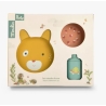 Set de vaisselle en silicone - Trois petits lapins