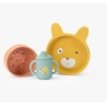 Set de vaisselle en silicone - Trois petits lapins