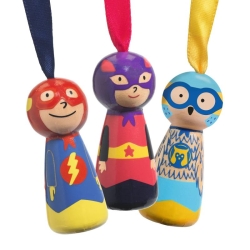 Flying Heroes - Parachutistes en bois à lancer