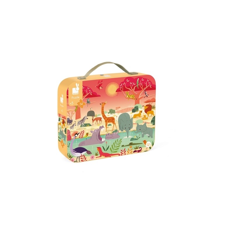 Puzzle 54 pièces - La réserve animalière