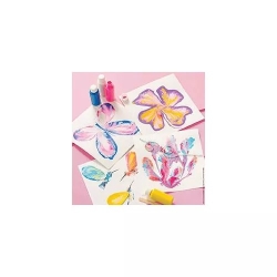 Flower power - Peinture à la ficelle