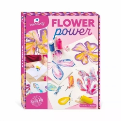 Flower power - Peinture à la ficelle