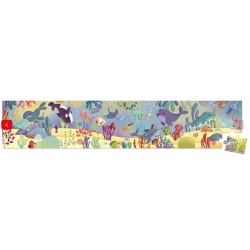 Puzzle frise 36 pièces - Les animaux marins