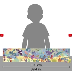 Puzzle frise 36 pièces - Les animaux marins