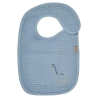 Bavoir imperméable Dino bleu