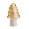 Petite lampe champignon dorée
