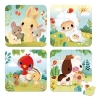 Puzzle 6/9/12/16 pièces - Les animaux de la ferme