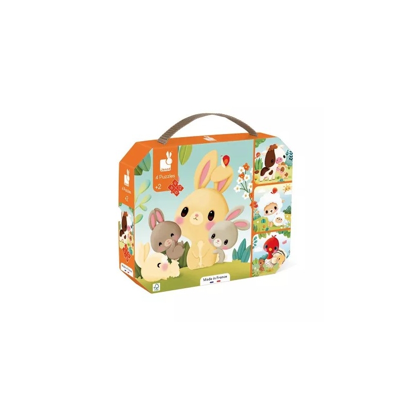 Puzzle 6/9/12/16 pièces - Les animaux de la ferme