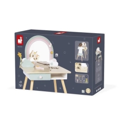 Coiffeuse en bois et accessoires - Licorne