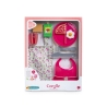 Grand coffret repas pour poupon 36/42cm rose