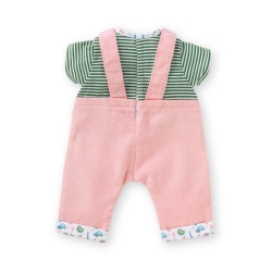 Vêtement WE à Paris - Salopette et tshirt  bb 36 cm